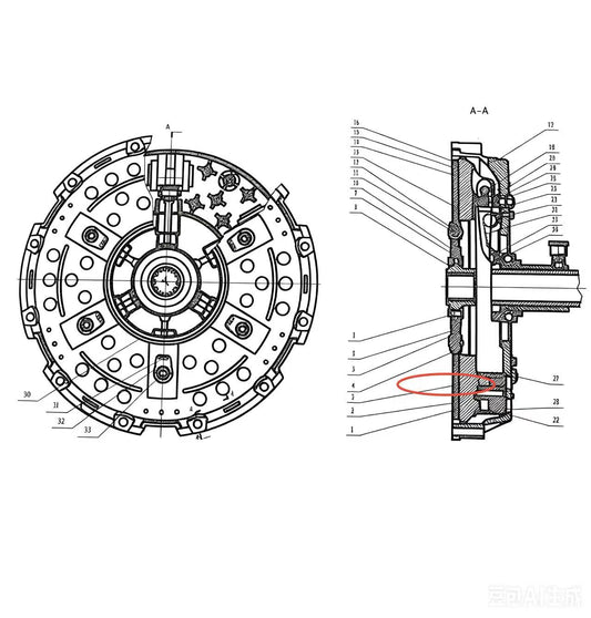 1601-420-103 ZOOMLION BRAND SPECIAL CHASSIS FOR TRUCK CRANE-STEEL DISC