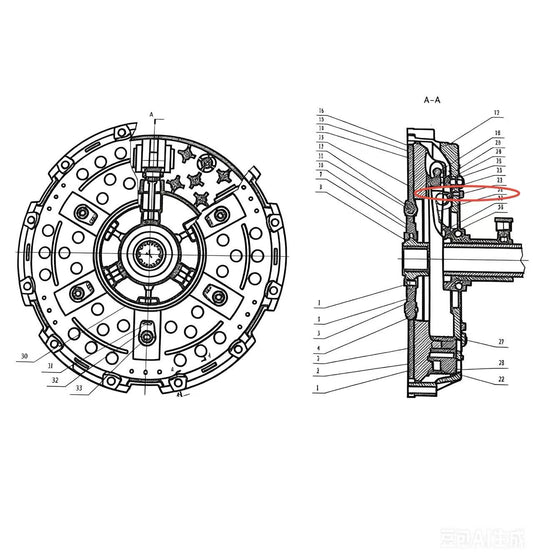 1601-420-126A  ZOOMLION BRAND SPECIAL CHASSIS FOR TRUCK CRANE-RELEASE LEVER SPRING