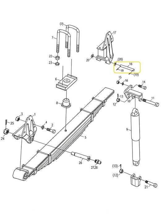 00676502900230000  FRONGT SPRING AND REAR PIN