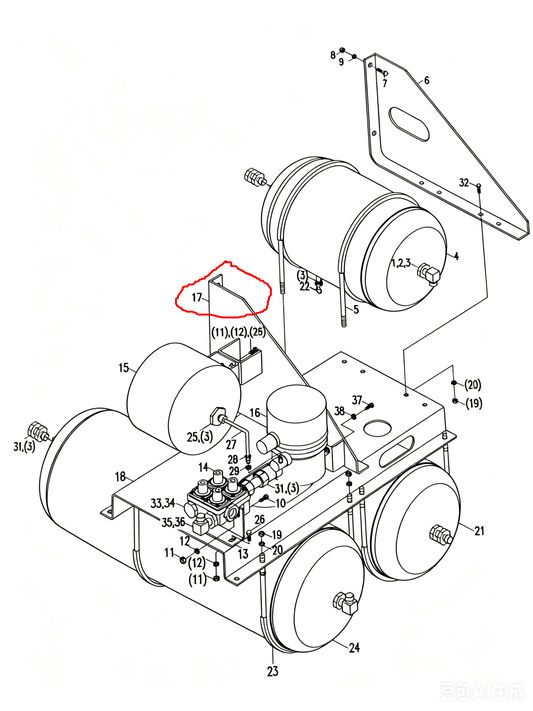 00672203500210000  LEFT BRACKET ASSEMBLY