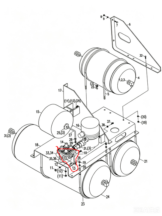 00672203500201010  RIGHT BRACKET
