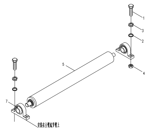 D00663000100400000Z ZOOMLION 500 TON CRAWLER CRANE | QUY500W WIND POWER CRAWLER CRANE-ROPE SUPPORT ROLLE