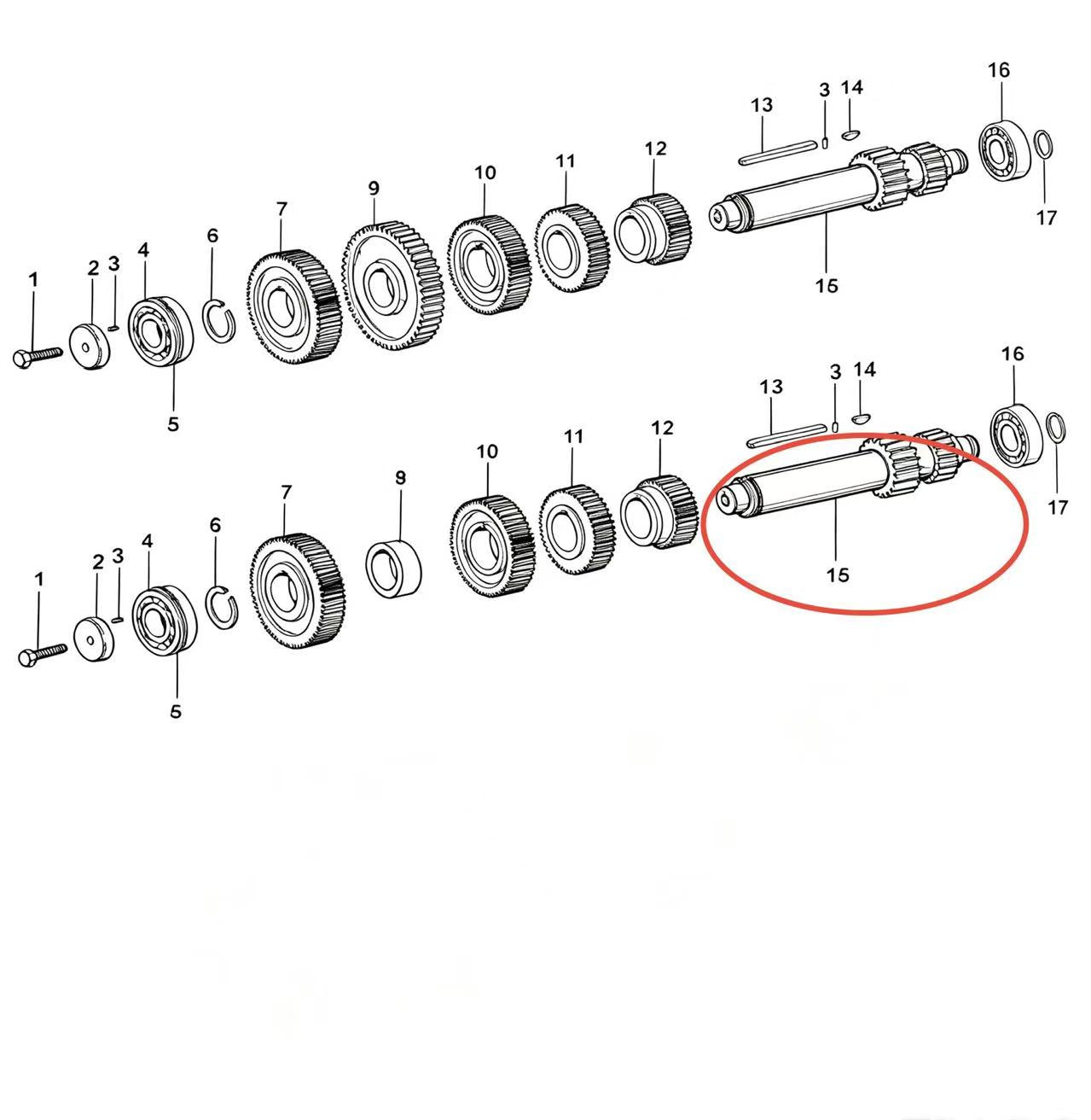 JS100-1701048  ZOOMLION BRAND SPECIAL CHASSIS FOR TRUCK CRANE-INTERMEDIATE SHAFT