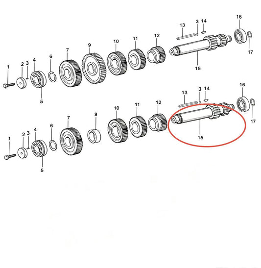 JS100-1701048  ZOOMLION BRAND SPECIAL CHASSIS FOR TRUCK CRANE-INTERMEDIATE SHAFT