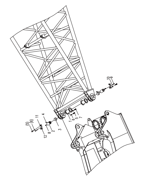 D00662004700600000Z ZOOMLION QUY500W CRAWLER CRANE -BOOM SYSTEM-MAIN BOOM ASSEMBLY