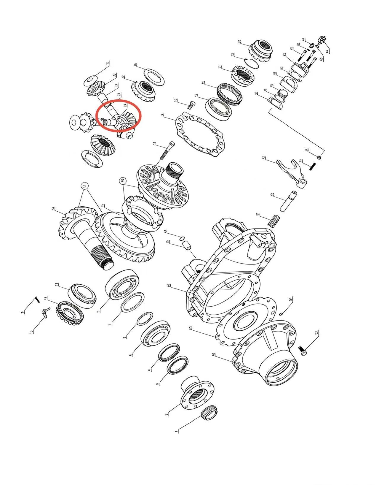 A2302088  ZOOMLION BRAND SPECIAL CHASSIS FOR TRUCK CRANE-SPIDER