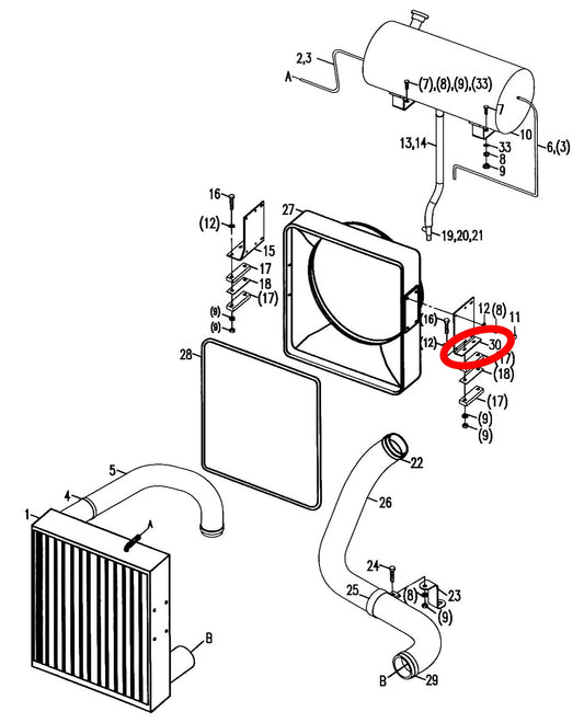 00671441330001031 HIGH QUALITY RADIATOR LEFT BRACKET