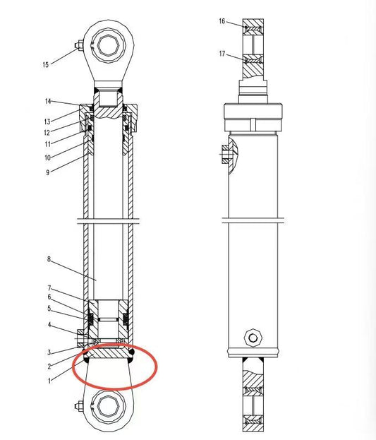 00663307200200000 ZOOMLION QUY500W CRAWLER CRANE -CONTROL SYSTEM-OPERATOR CAB-CYLINDER TUBE