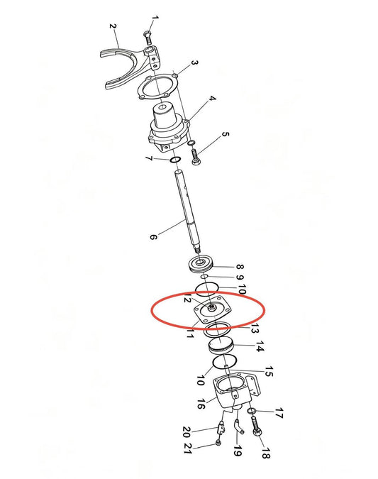 14349  ZOOMLION BRAND SPECIAL CHASSIS FOR TRUCK CRANE-SEALING WASHER OF CYLINDER COVER