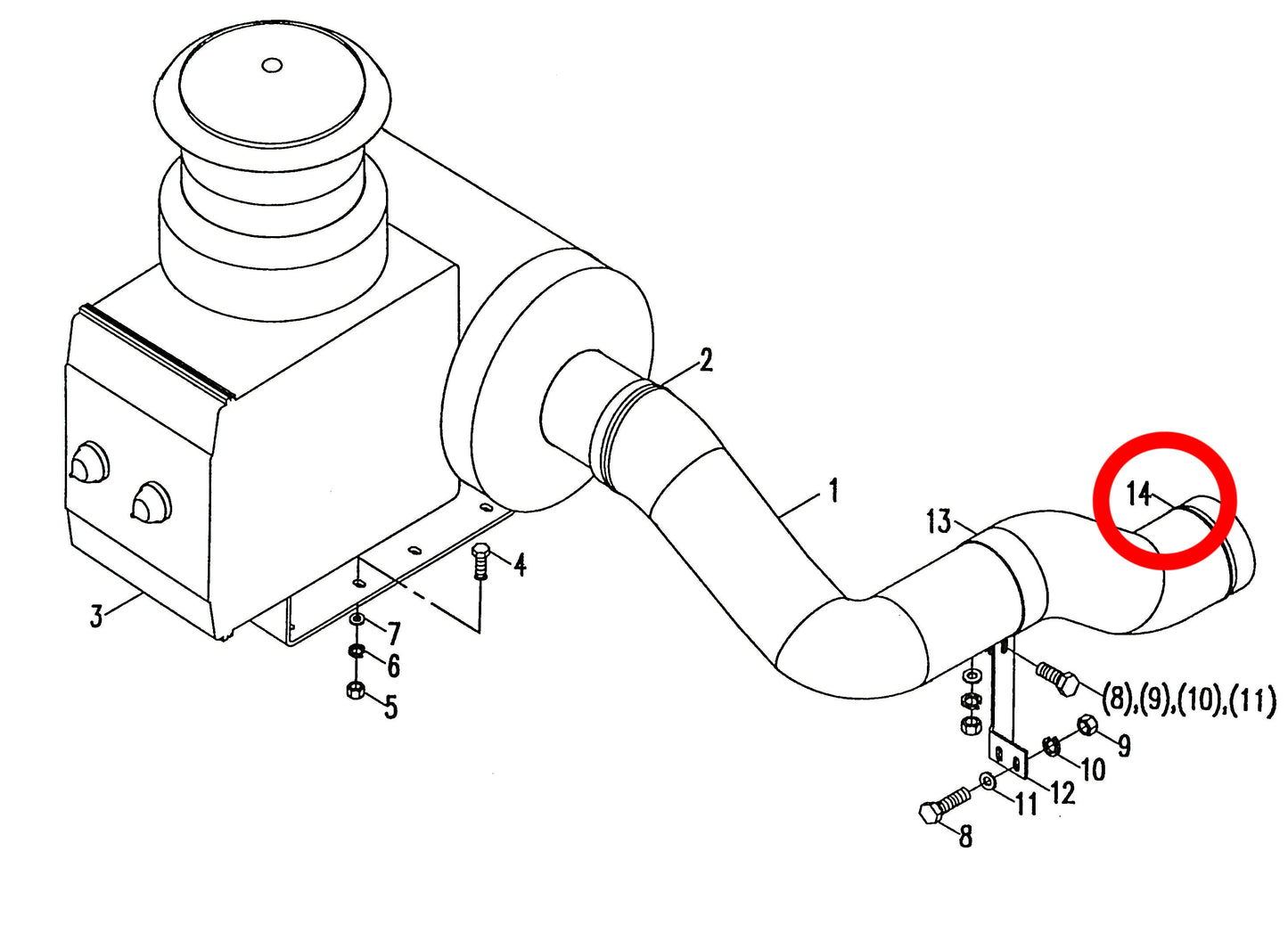 1990200540 HIGH QUALITY T-BOLT CLAMP (NO SPRING) 116-124