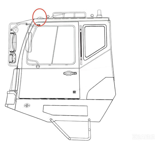 0ZL1/61-00010 LEFT CAB DOOR ASSY