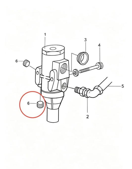 0618B01 ZOOMLION BRAND SPECIAL CHASSIS FOR TRUCK CRANE-HEXAGON CONE THREADED PLUG