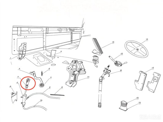 PQP ZOOMLION BRAND SPECIAL CHASSIS FOR TRUCK CRANE-CLUTCH SUPPORTING ROD