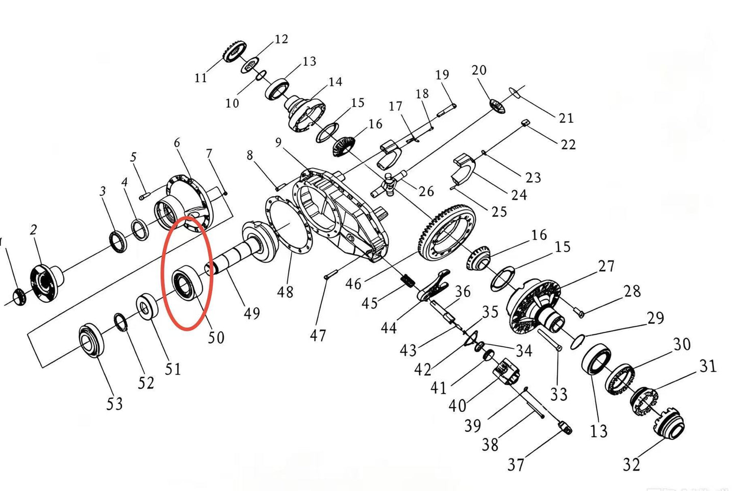 06.32499.0019 ZOOMLION BRAND SPECIAL CHASSIS FOR TRUCK CRANE-SINGLE ROW TAPERED ROLLER BEARING 32313BJ2