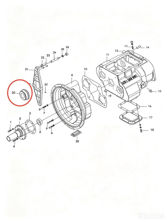 85CT5740F3 ZOOMLION BRAND SPECIAL CHASSIS FOR TRUCK CRANE-RELEASE BEARING UNIT OF SELF-ALIGNING CLUTCH