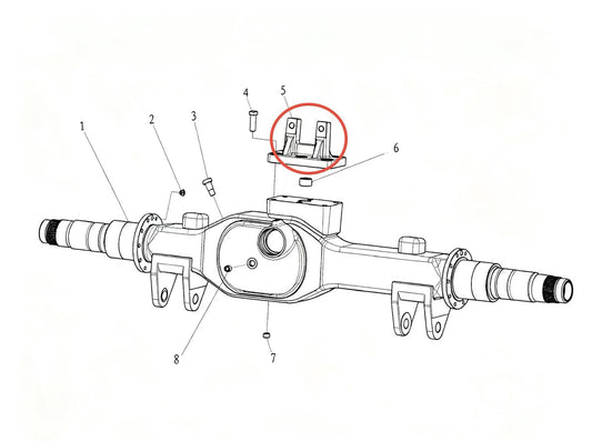 DZ9114345101 ZOOMLION BRAND SPECIAL CHASSIS FOR TRUCK CRANE-TORQUE ROD BRACKET