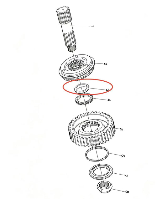 A-C09019 ZOOMLION BRAND SPECIAL CHASSIS FOR TRUCK CRANE-INTERMEDIATE SHAFT WELDED ASSY. OF AUXILIARY GEARBOX