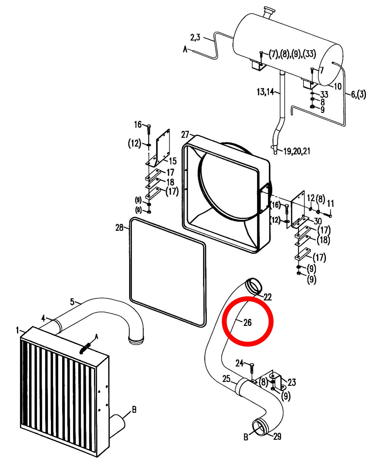 1000300213 HIGH QUALITY RADIATOR OUTLET PIPE