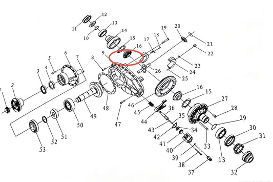 81.35106.0042 ZOOMLION BRAND SPECIAL CHASSIS FOR TRUCK CRANE-AXLE SHAFT GEAR
