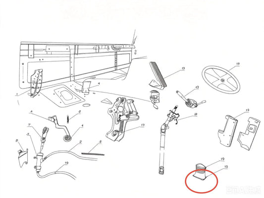 JZLI ZOOMLION BRAND SPECIAL CHASSIS FOR TRUCK CRANE-LOWER PROTECTION SLEEVE OF STEERING GEAR