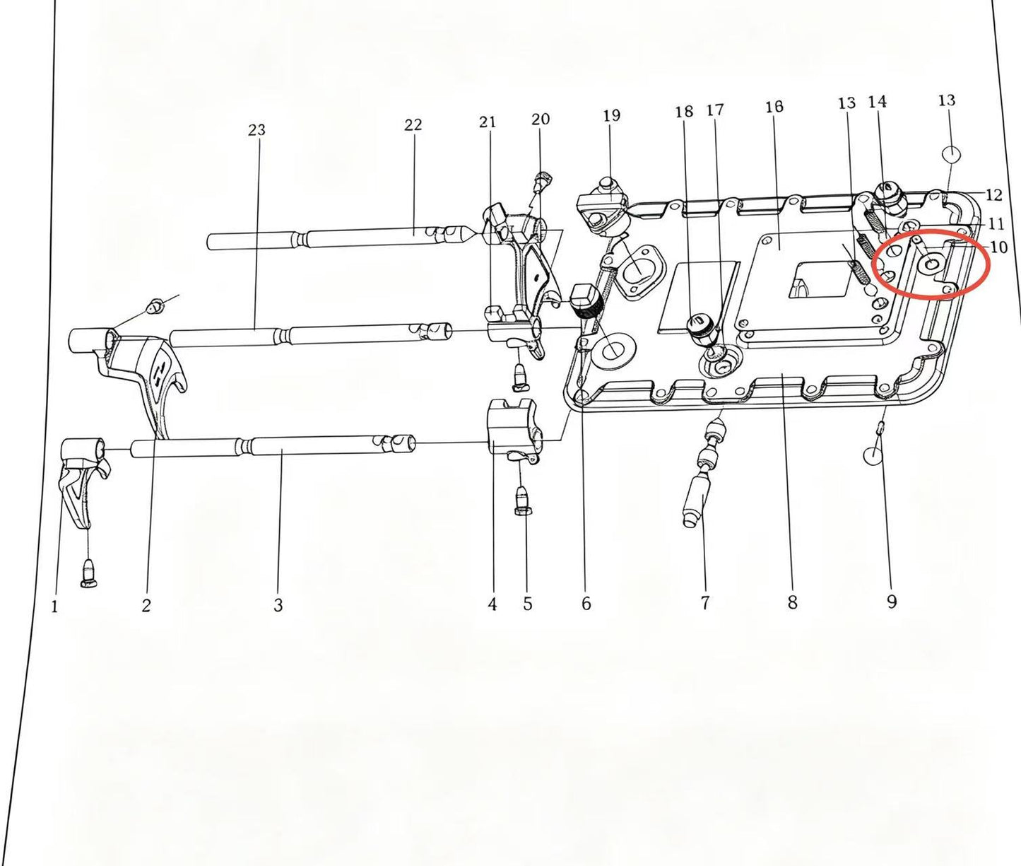 15899 ZOOMLION BRAND SPECIAL CHASSIS FOR TRUCK CRANE-STARTING PIN FOR SWITCH