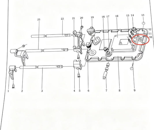 15899 ZOOMLION BRAND SPECIAL CHASSIS FOR TRUCK CRANE-STARTING PIN FOR SWITCH