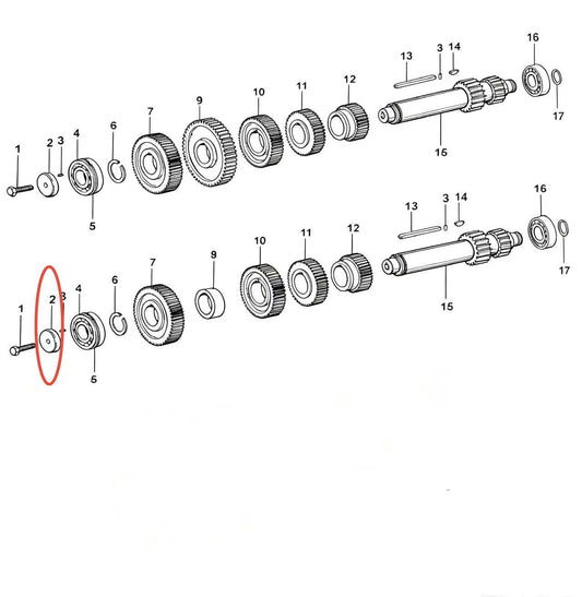 19668  ZOOMLION BRAND SPECIAL CHASSIS FOR TRUCK CRANE-BEARING RETAINING PLATE OF INTERMEDIATE SHAFT