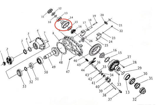 81.35105.0043 ZOOMLION BRAND SPECIAL CHASSIS FOR TRUCK CRANE-DIFFERENTIAL CASE
