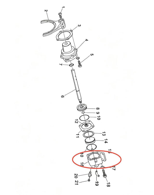 QH70-4211402  ZOOMLION BRAND SPECIAL CHASSIS FOR TRUCK CRANE-CYLINDER