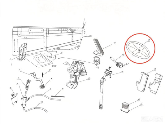 JZL1 ZOOMLION BRAND SPECIAL CHASSIS FOR TRUCK CRANE-STEERING WHEEL