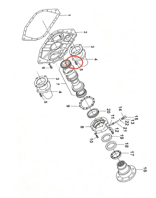A-C09008 ZOOMLION BRAND SPECIAL CHASSIS FOR TRUCK CRANE-BOLT ASSY
