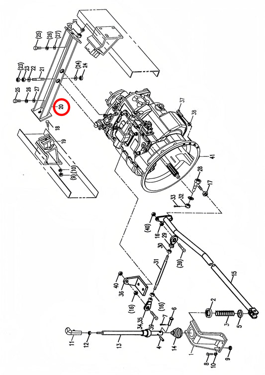 00676411700240000 HIGH QUALITY CROSSMEMBER ASSEMBLY