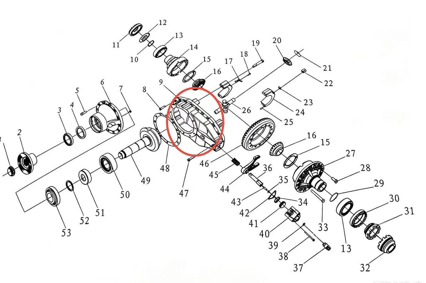 81.35301.0064 ZOOMLION BRAND SPECIAL CHASSIS FOR TRUCK CRANE-BEARING BLOCK