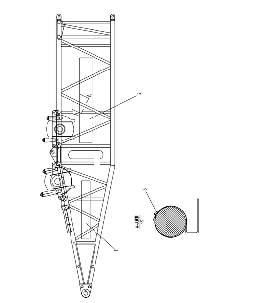 D00662004701600000Z ZOOMLION QUY500W CRAWLER CRANE -ROTATING PLATFORM SYSTEM-SIGN PLATE INSTALLATION
