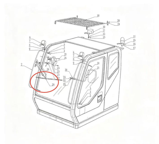 700×600 ZOOMLION QUY500W CRAWLER CRANE -CONTROL SYSTEM-OPERATOR CAB-WIPER BLADE