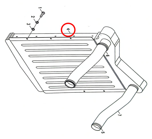 1000500015 HIGH QUALITY CHARGE AIR COOLER