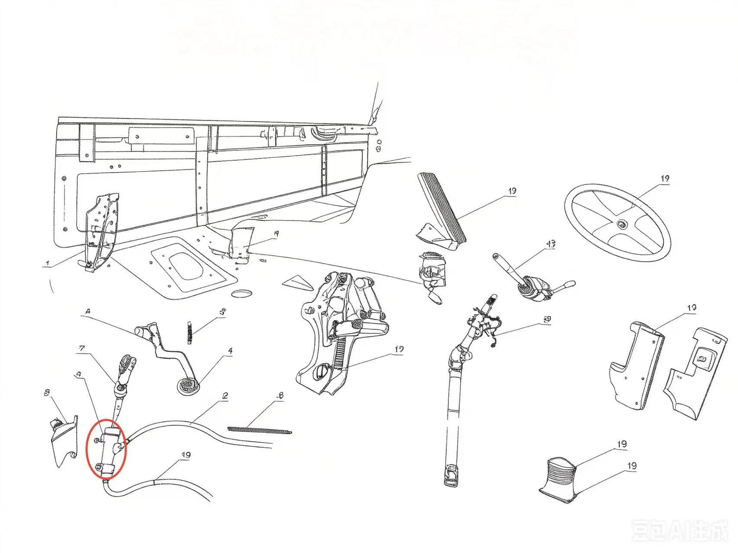 SGD0SP ZOOMLION BRAND SPECIAL CHASSIS FOR TRUCK CRANE-CLUTCH PUMP