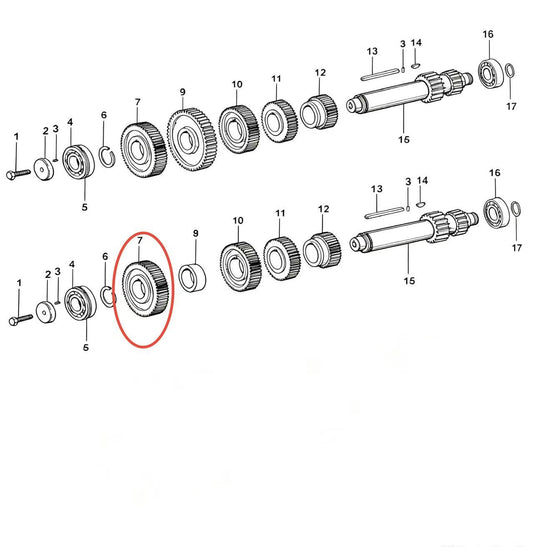 JS118-1701056  ZOOMLION BRAND SPECIAL CHASSIS FOR TRUCK CRANE-TRANSMISSION GEAR OF INTERMEDIATE SHAFT