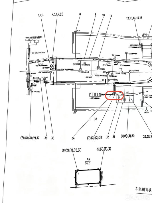 00671446301400000  CONNECTION BETWEEN BATTERY AND BATTERY RELAY BATTER