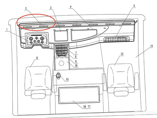JZL1/53-10010 INSTRUMENT CONSOLE ASSY