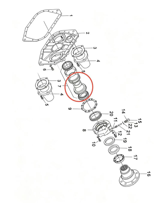 717813 ZOOMLION BRAND SPECIAL CHASSIS FOR TRUCK CRANE-CONICAL ROLLER BEARING