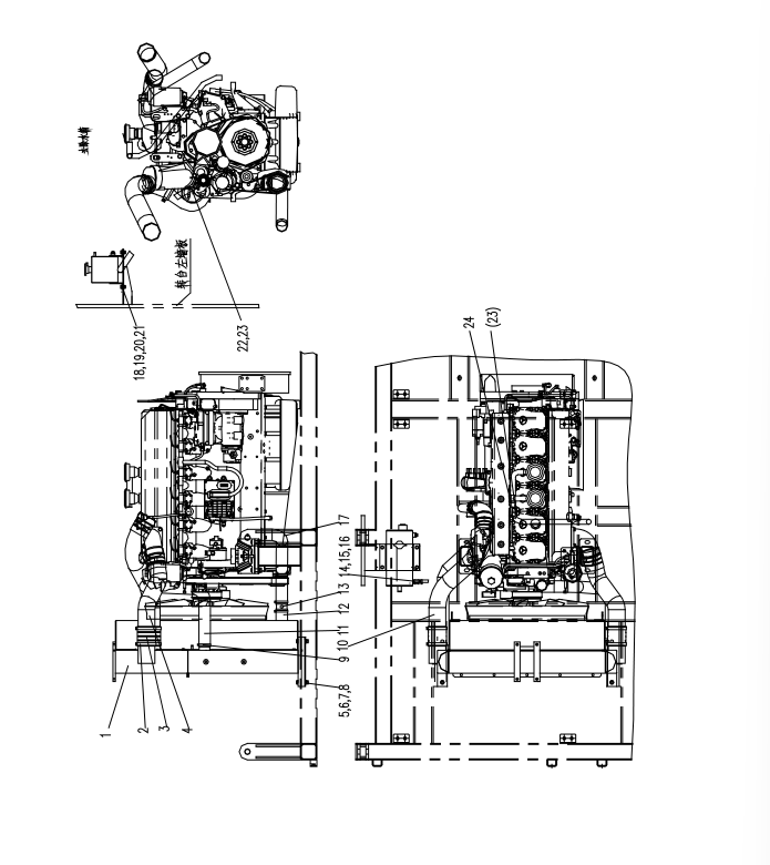 D00662001300000000Z ZOOMLION QUY500W CRAWLER CRANE -POWER SYSTEM-COOLING SYSTEM