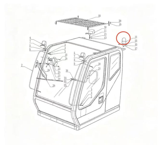 LTE-1101 ZOOMLION QUY500W CRAWLER CRANE -CONTROL SYSTEM-OPERATOR CAB-WARNING LIGHT