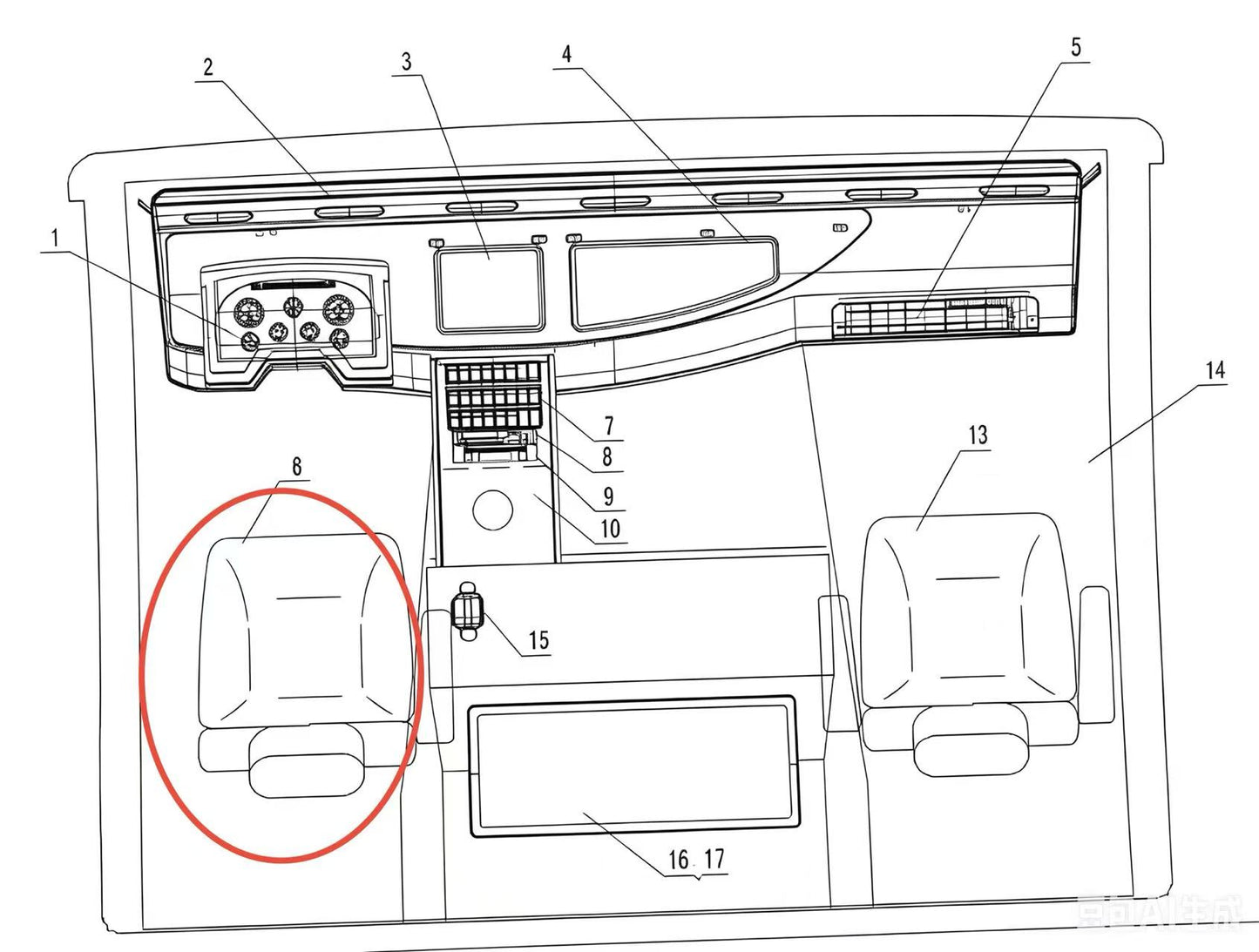 FS23R-04 MAIN SEAT
