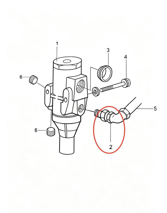 12845 ZOOMLION BRAND SPECIAL CHASSIS FOR TRUCK CRANE-90° ELBOW UNION
