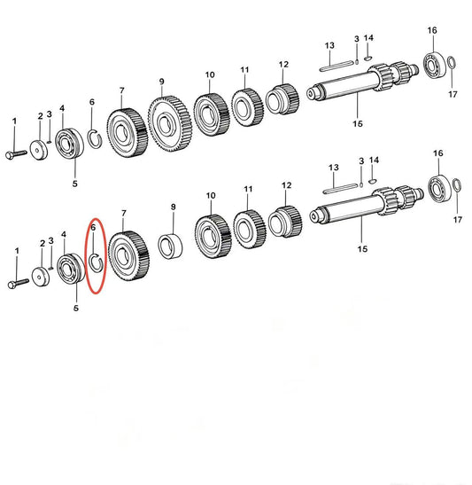 19198  ZOOMLION BRAND SPECIAL CHASSIS FOR TRUCK CRANE-STOP RING OF INTERMEDIATE SHAFT
