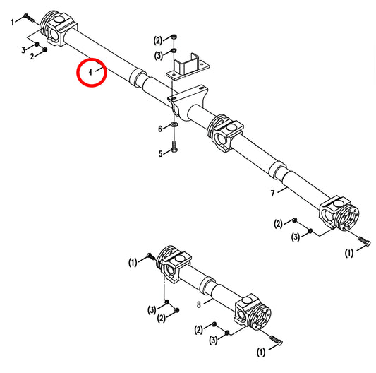 00671442200200000 HIGH QUALITY FIRST DRIVESHAFT ASSEMBLY