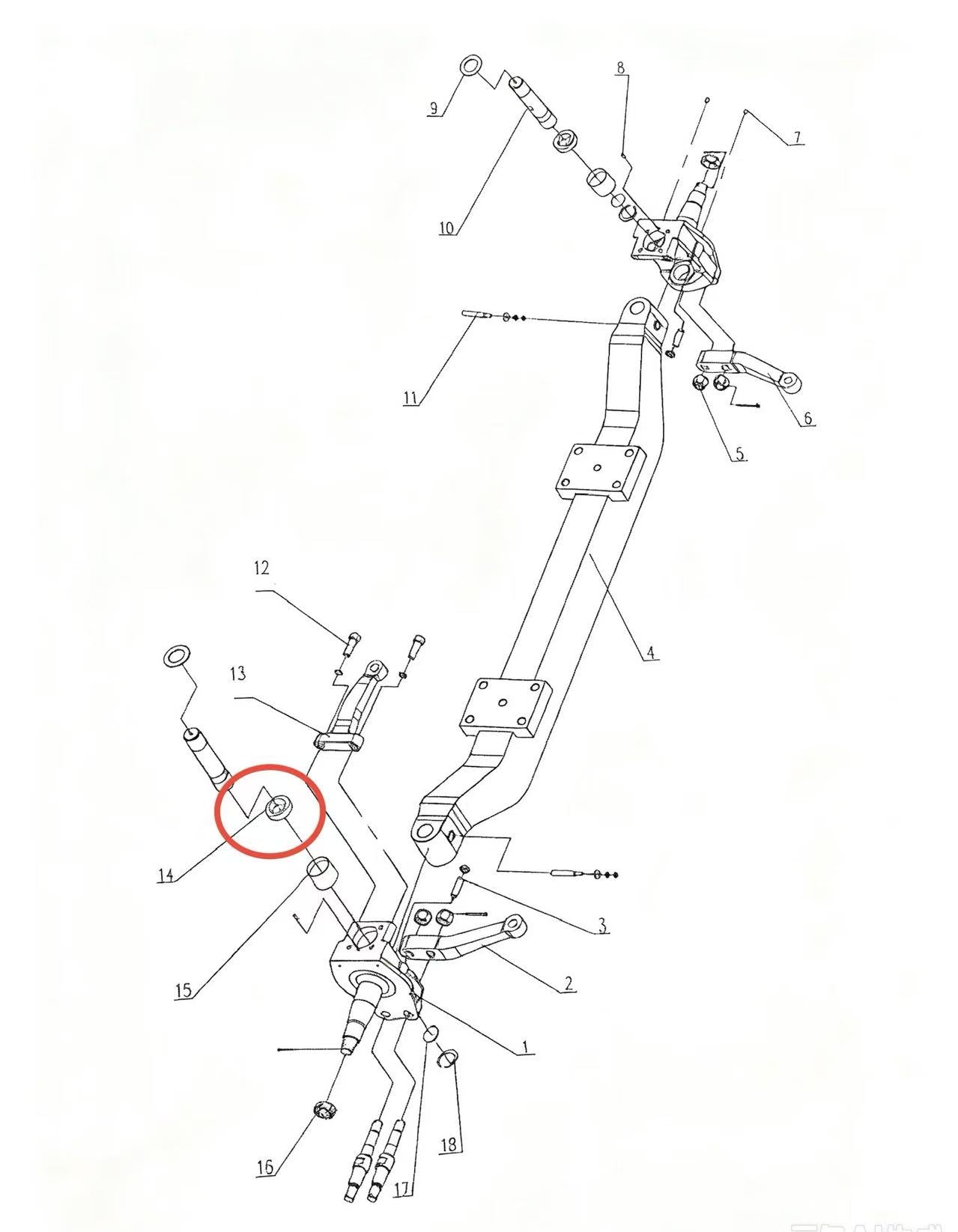 L3001035X07D ZOOMLION BRAND SPECIAL CHASSIS FOR TRUCK CRANE-BRAKE ASSEMBLY-THRUST BEARING ASSY
