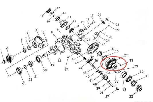 81.35105.0052 ZOOMLION BRAND SPECIAL CHASSIS FOR TRUCK CRANE-DIFFERENTIAL CASE