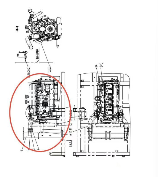 D00662001300000000Z ZOOMLION QUY500W CRAWLER CRANE -POWER SYSTEM-COMPOSITE RADIATOR